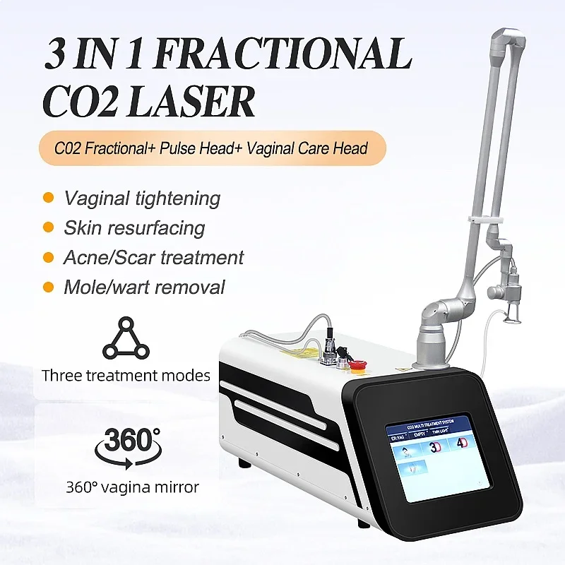 CO2 Fractional Painless Laser Machine Skin Tightening Hair Removal Scar Removal Portable Beauty Device