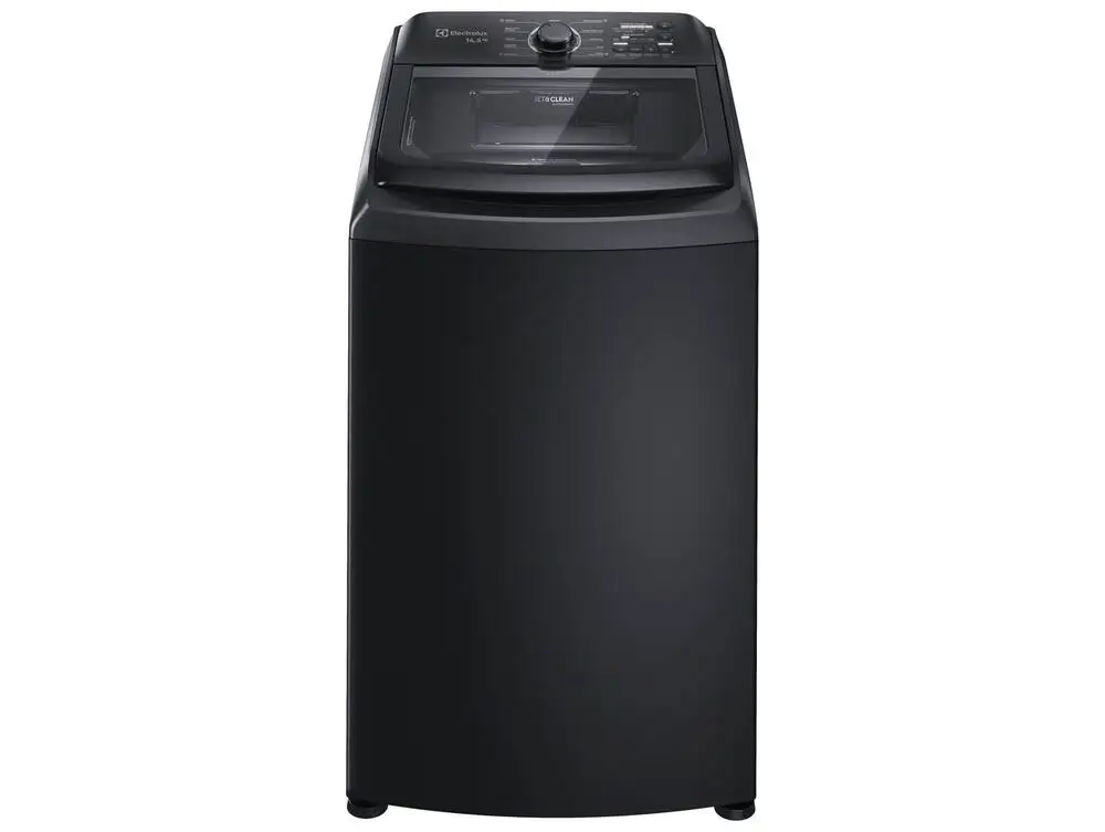 Lavadora de Roupas Electrolux 14,5kg Cesto Inox 11 Programas de Lavagem Preta Efficient LEP15 - 110V