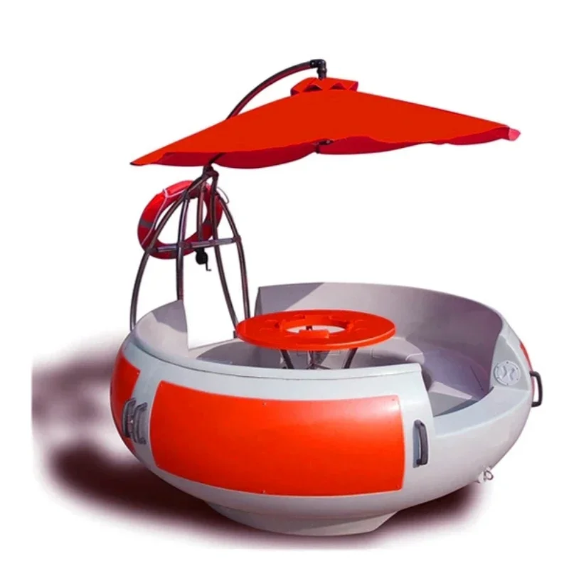 Party BBQ Boat Multifunctional Floating BBQ Restaurant Water Park Electric Casual BBQ Donut Boat