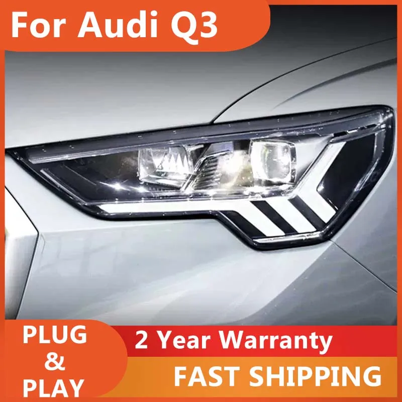 

Car Styling for Car Lights for Audi Q3 LED Headlight 2018-2020 Q3 Head Lamp Drl Dynamic Signal Projector Lens Automotive