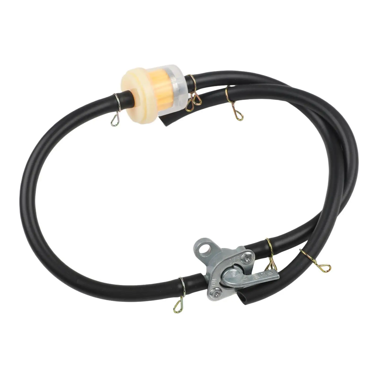 Kit with 1 tap connection 56mm diameter 3 filters 6mm 3 black hoses 17cm plus hose clamps for secure fluid system setup