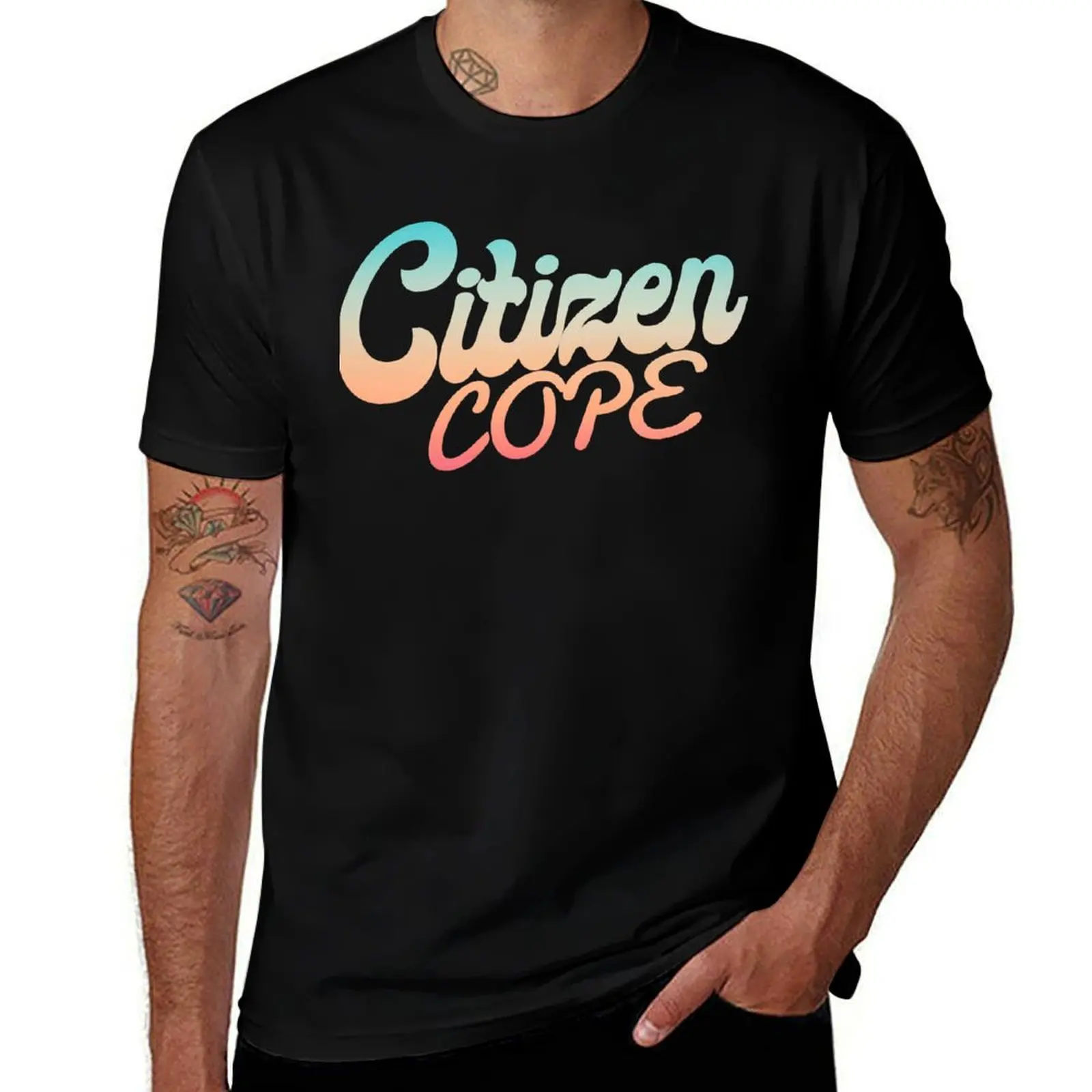 Citizen Cope T-Shirt Basic Solid Color Short Sleeve T-Shirt