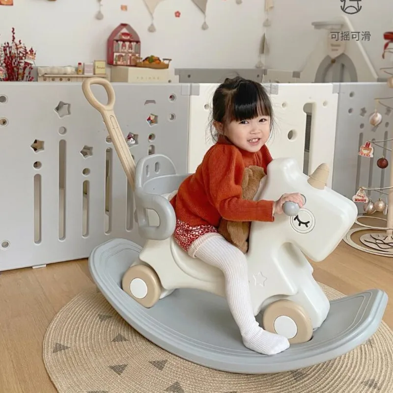 2 In 1 Rocking Horse Yo-yo Car Baby One Year Old Gift Toy Children's Rocking Rocking Horse Car Horse Toys For Kids Ride In Toys