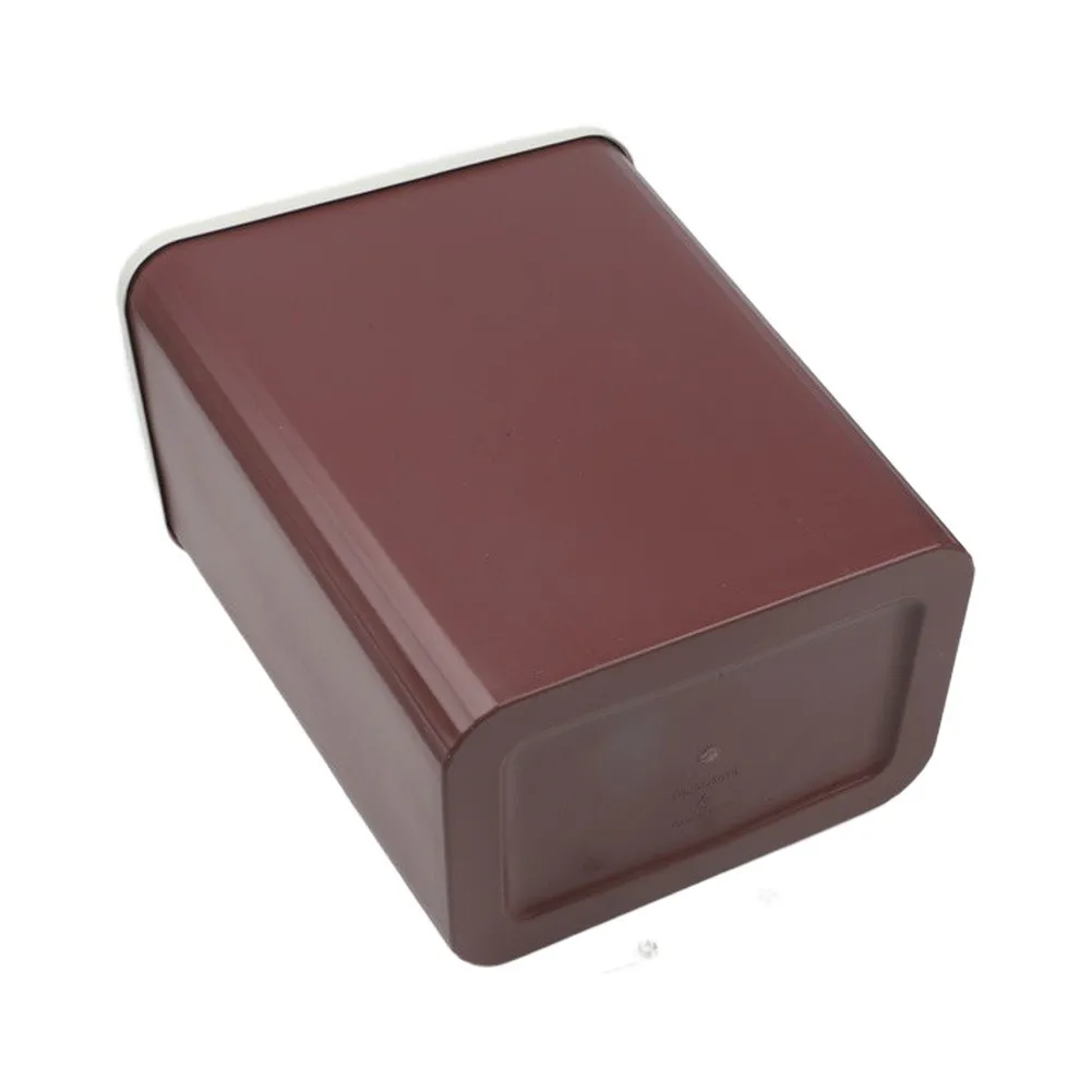 For bathroom trash can with press down lid compact and space saving for kitchen and living room control feature