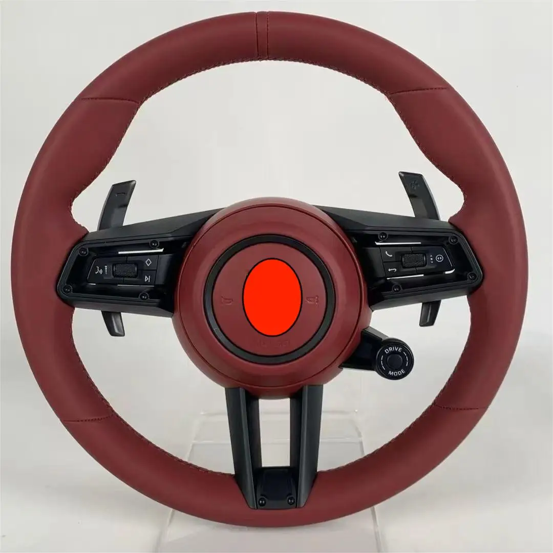 Custom Alcantara Carbon Fiber Steering Wheel Fit for Porsche 911.2 971 959 718 Macan Panamera Cayman Racing Wheel Convertible