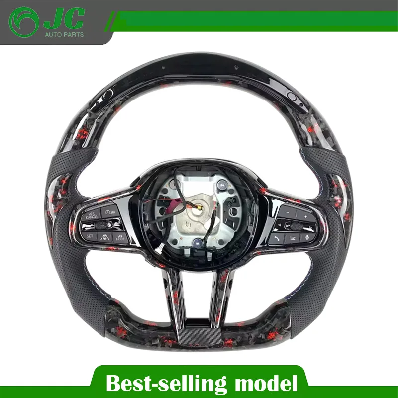 

Руль из углеродного волокна LED M Sport для BMW G01 G02 G05 G06 G07 G08 G18 G20 G21 G22 G24 F40 F44 G30 G38 G80