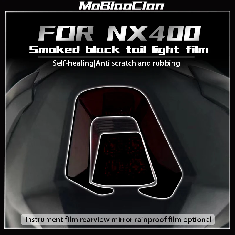 For Honda NX400 nx 400 modified headlights tail lights film instrument protection Decorative stickers accessories