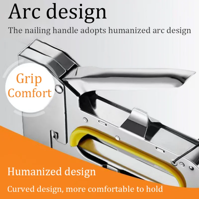 Manual Nailing Gun Construction Stapler Heavy Duty Air Nail Woodworking Special Staple Book Household DIY