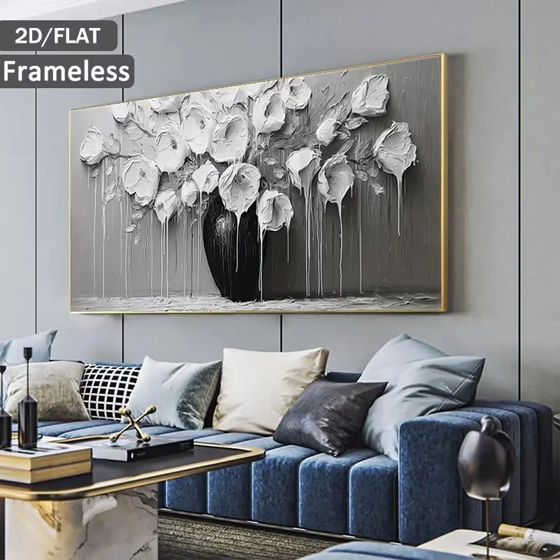 2D Flat, 2D Flat, 2D/Flat Printing 2D Plane, 2D Plane, 2D Plane 1pc 27.56 X 55.12 Inches / 70 Cm X 140 Cm Frameless Vase, with W
