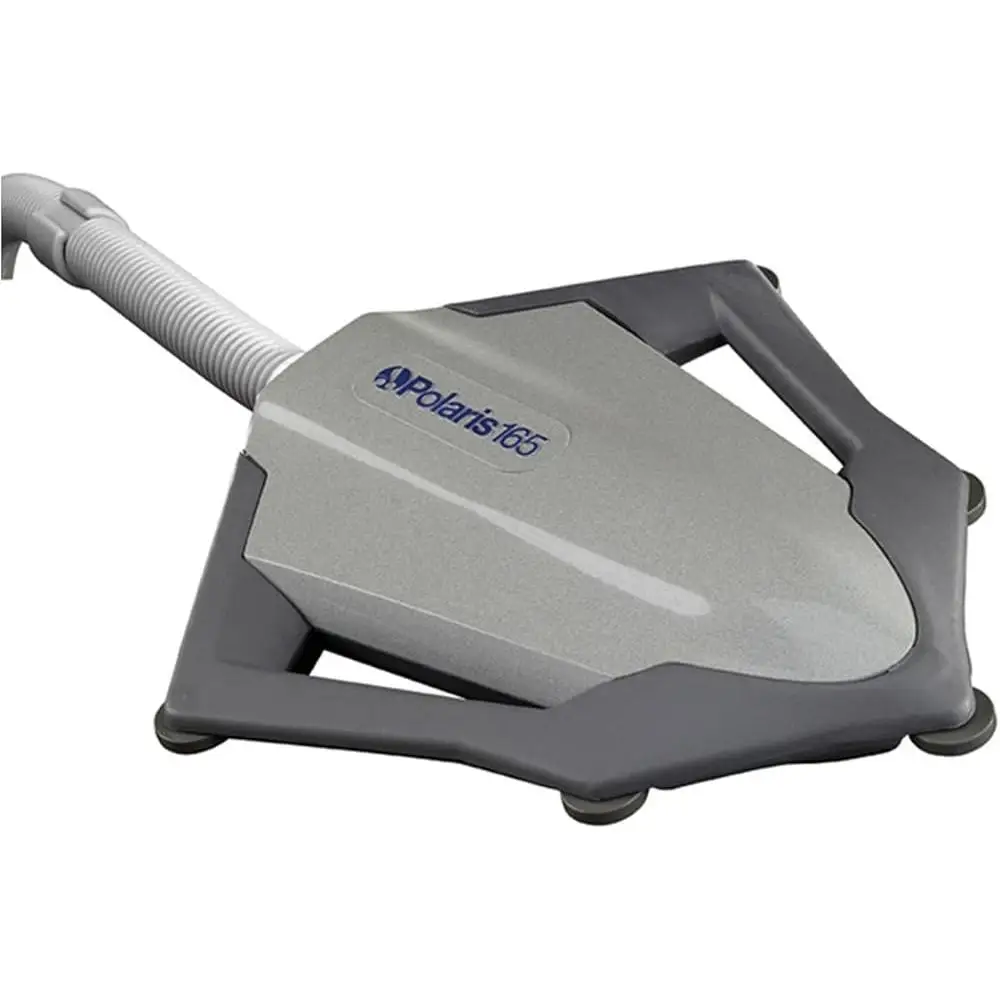 Polaris Vac-Sweep 165 เครื่องทําความสะอาดสระว่ายน้ําด้านข้างแรงดัน สระน้ําไฟเบอร์กลาสไวนิลฝังพื้น สายยาง 32 ฟุต การทํางานด้วยตนเอง