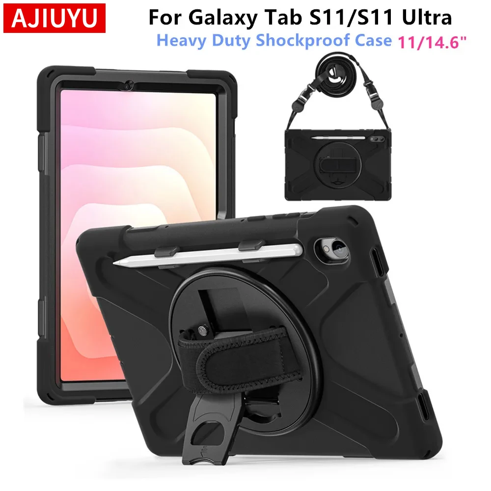 

Противоударный чехол повышенной прочности для Samsung Galaxy Tab S11 11 дюймов 2025, чехол-подставка для Tab S11 Ultra 14.6 дюймов, чехол-накладка для планшета S11 11 дюймов