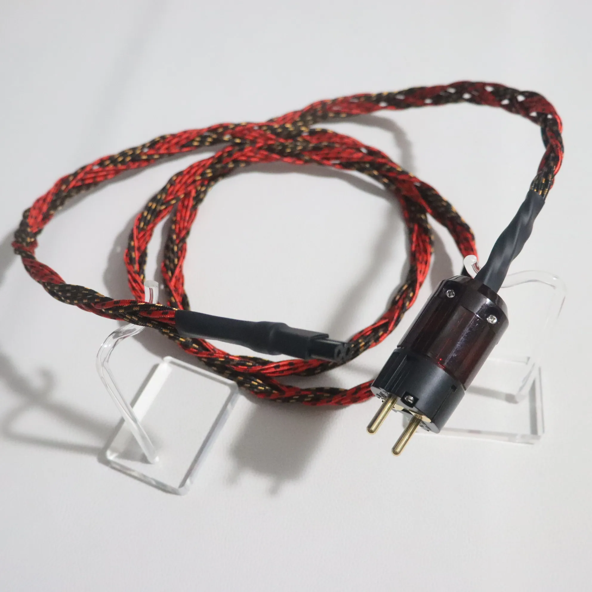 Western Electric 6N OFC rame puro US/EU Altoparlante audio HiFi Cavo di alimentazione con mini connettore IEC C7 a 8 pin con coda a 8 forme