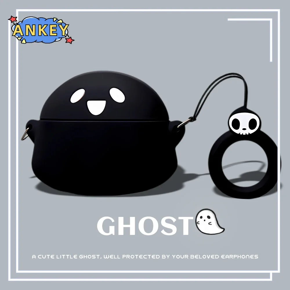 Protective Case for Samsung Galaxy Buds3 , Buds3 Pro Silicone ghost Cute Cartoon Covers Bluetooth Earbuds Shell Headphone