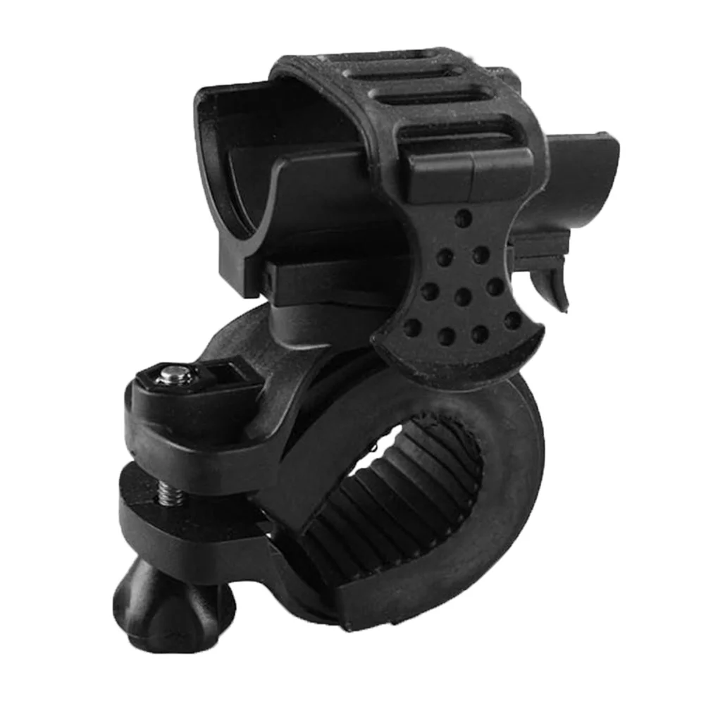 

360 Degree Rotatable Rubber Bike Light Mount Flashlight Holder Adjustable Belt For Led Torch Durable Clamp Outdoor Tool