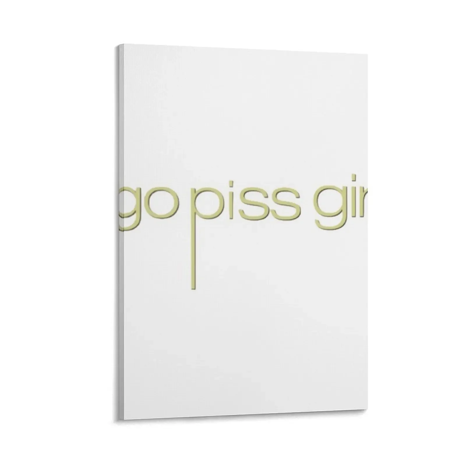 

Go Piss Girl Canvas Painting Wall decoration frame Decorative painting for bedroom room decors aesthetic