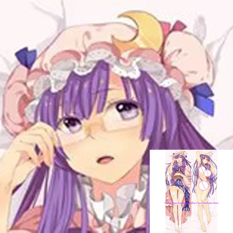 

Dakimakura Anime Pillow Cover Patchouli Double Sided Print 2Way Cushion Bedding Festival Gifts Gifts