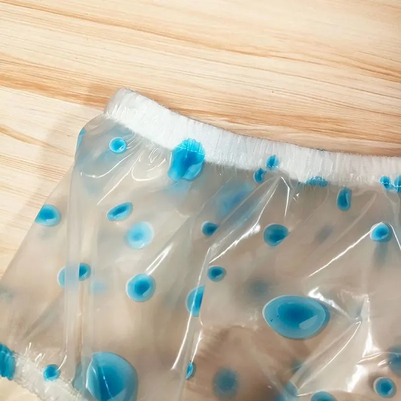 PVC Plastic Underpants Transparent Loose Adult Baby Waterproof Diaper Pants Incontinence Briefs Soft Smooth Silent Couple Pantie