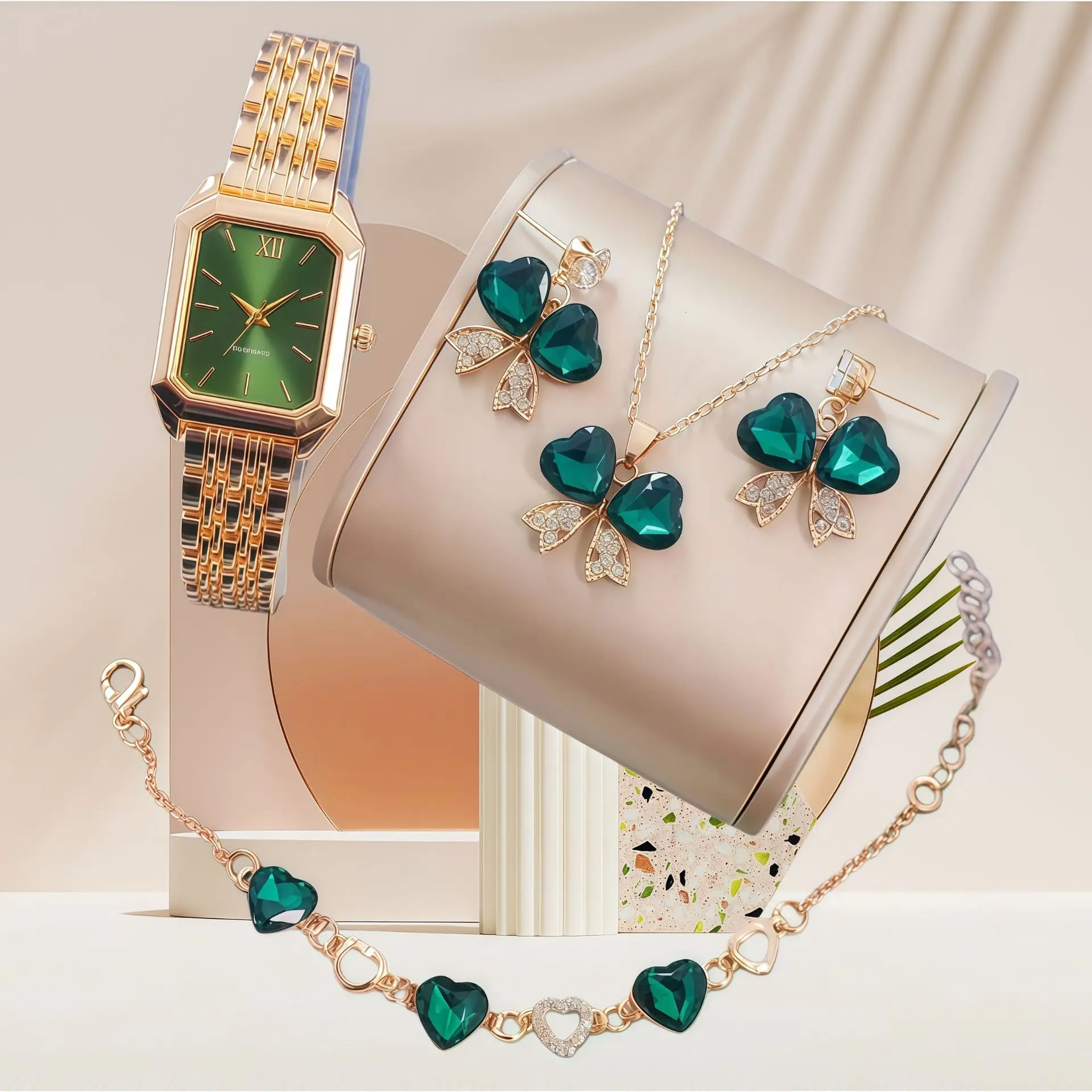 1pcs Hot Cross Border Square Ladies Quartz Watch Trendy Steel Band Wristwatch Fashion Women Watch Factory Stock Ready
