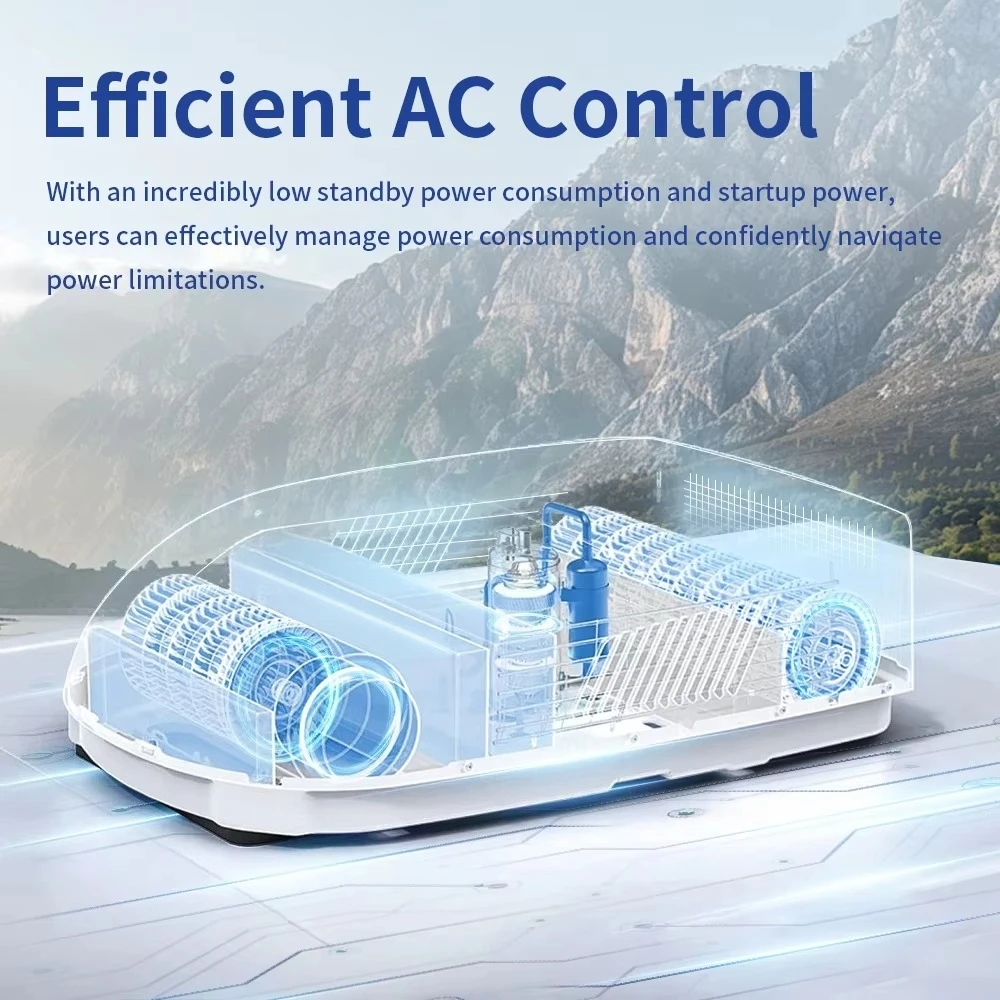 Оригинальный производитель 115 В R410a RV кондиционер система быстрого охлаждения и обогрева для дома на колесах кемпер автомобиля на крыше потолка переменного тока