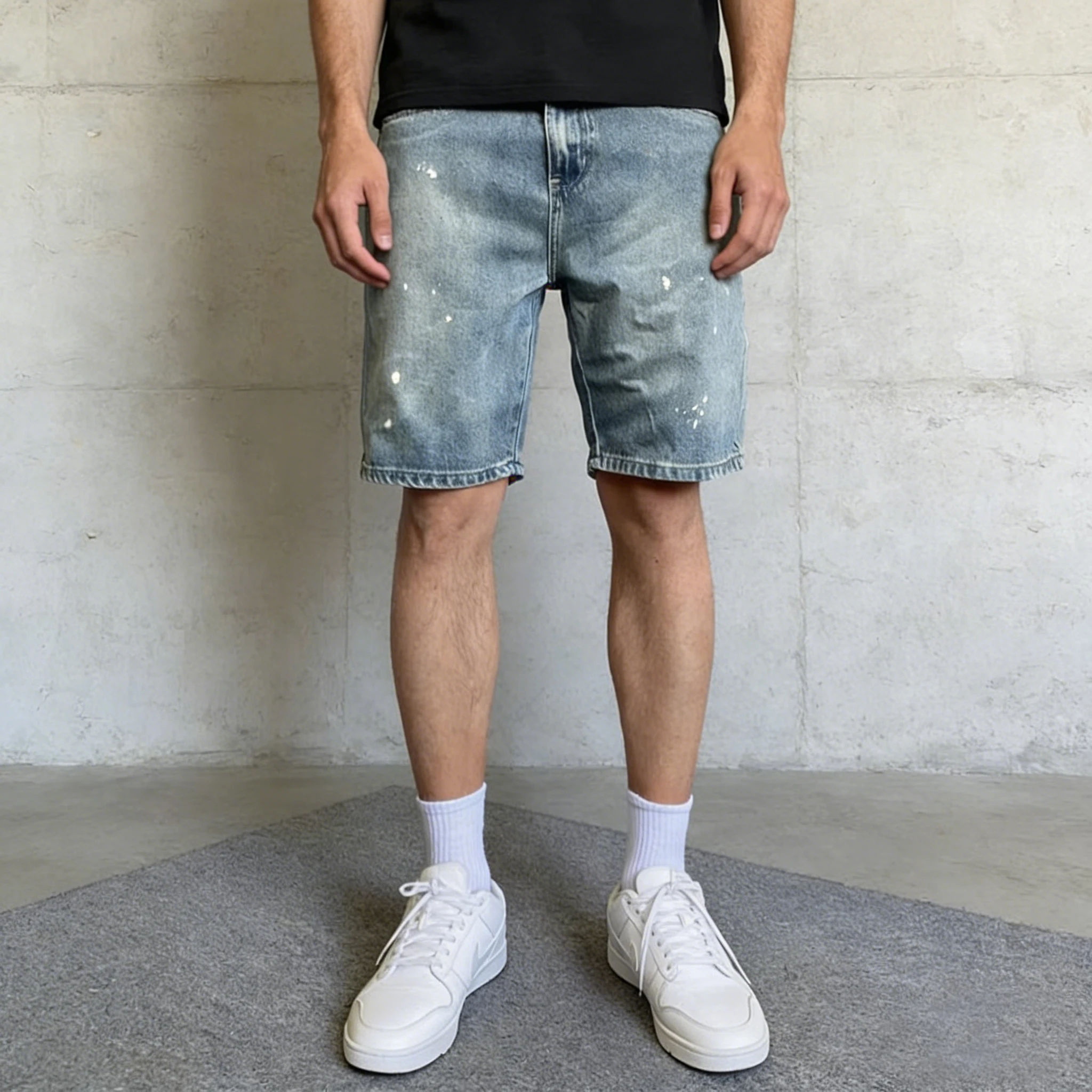 กางเกงยีนส์ขาสั้นผู้ชายสไตล์อเ - Men Fashion Jeans บทวิจารณ์และราคา