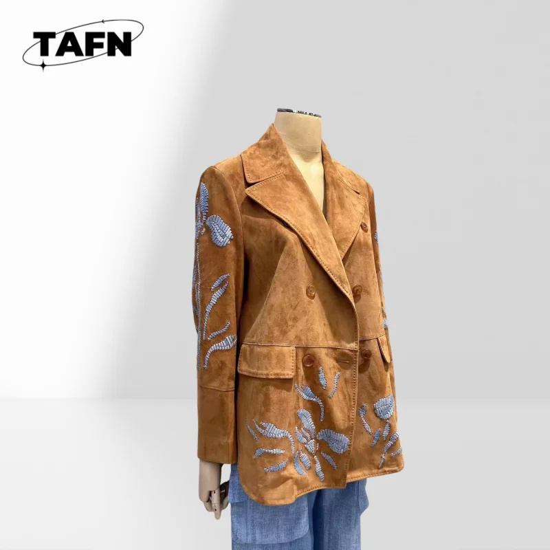 Schicke Damen-Anzug-Blazer-Jacke für formelle Anlässe, Büro-Blazer für Damen, trendig und stilvoll AJ0902