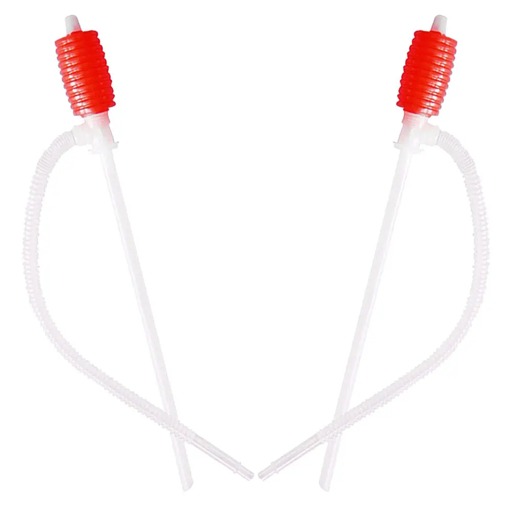 

2Pcs Manual Oil Pump Car Siphon Hose Fuel Transfer Emergency Maintenance Fluid Transfer Hose for Barrel Pump Car