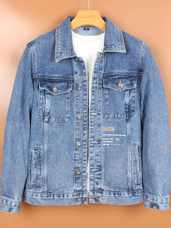 

Мужская джинсовая куртка в американском стиле, плотная, ретро, весна 2026, новая трендовая модель, повседневная, весенне-осенняя, рабочая, свободного кроя, многофункциональная