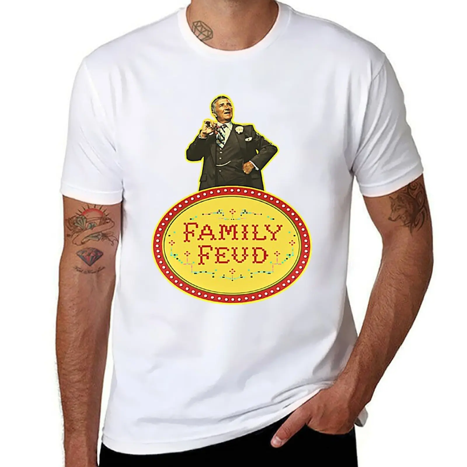 Футболка Family Feud Richard Dawson, футболка с принтом в городском стиле