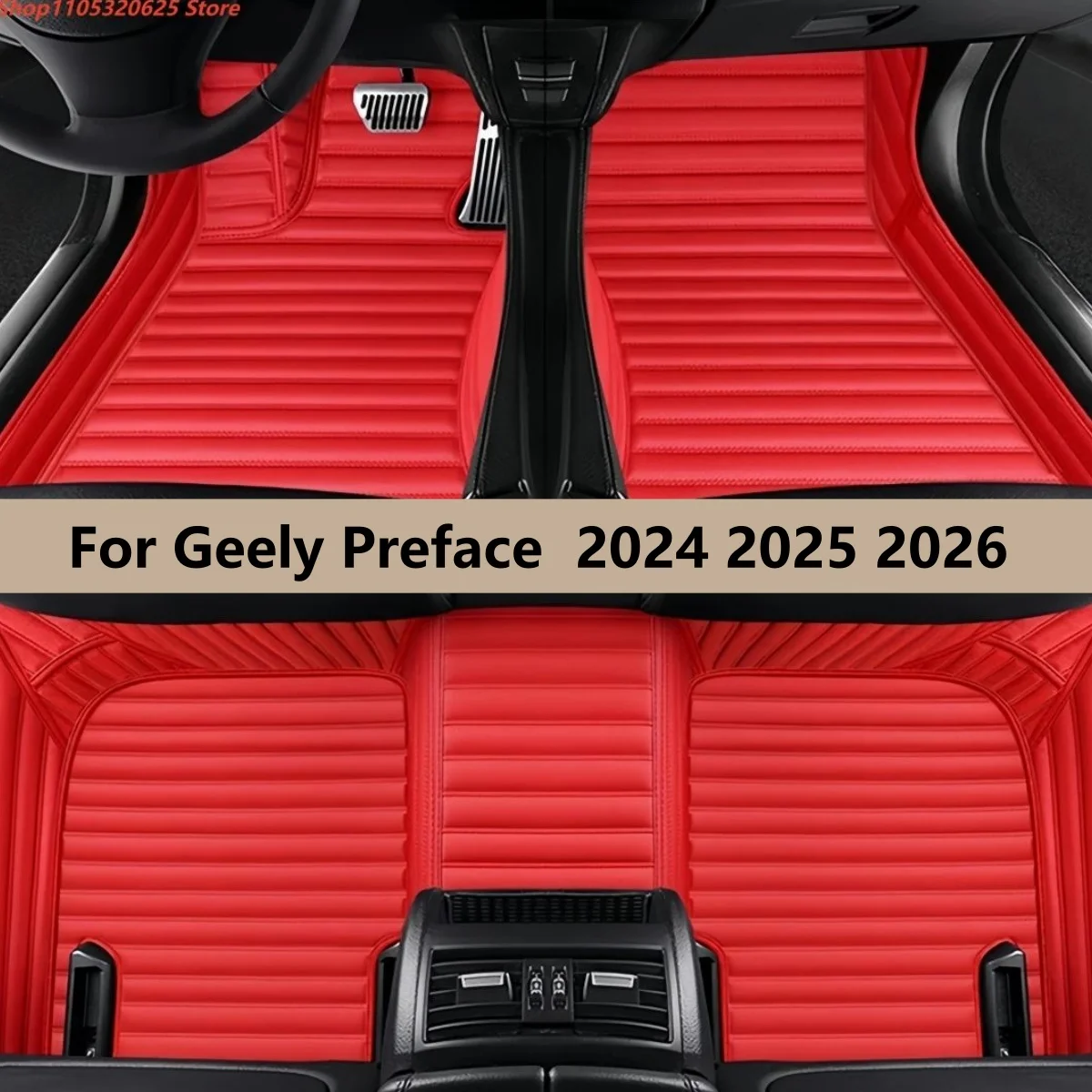 

Car Floor Mats Fits For Geely Preface 2024 2025 2026 Auto Front & Rear Row Full Set Waterproof Carpet Pads Foot Mat