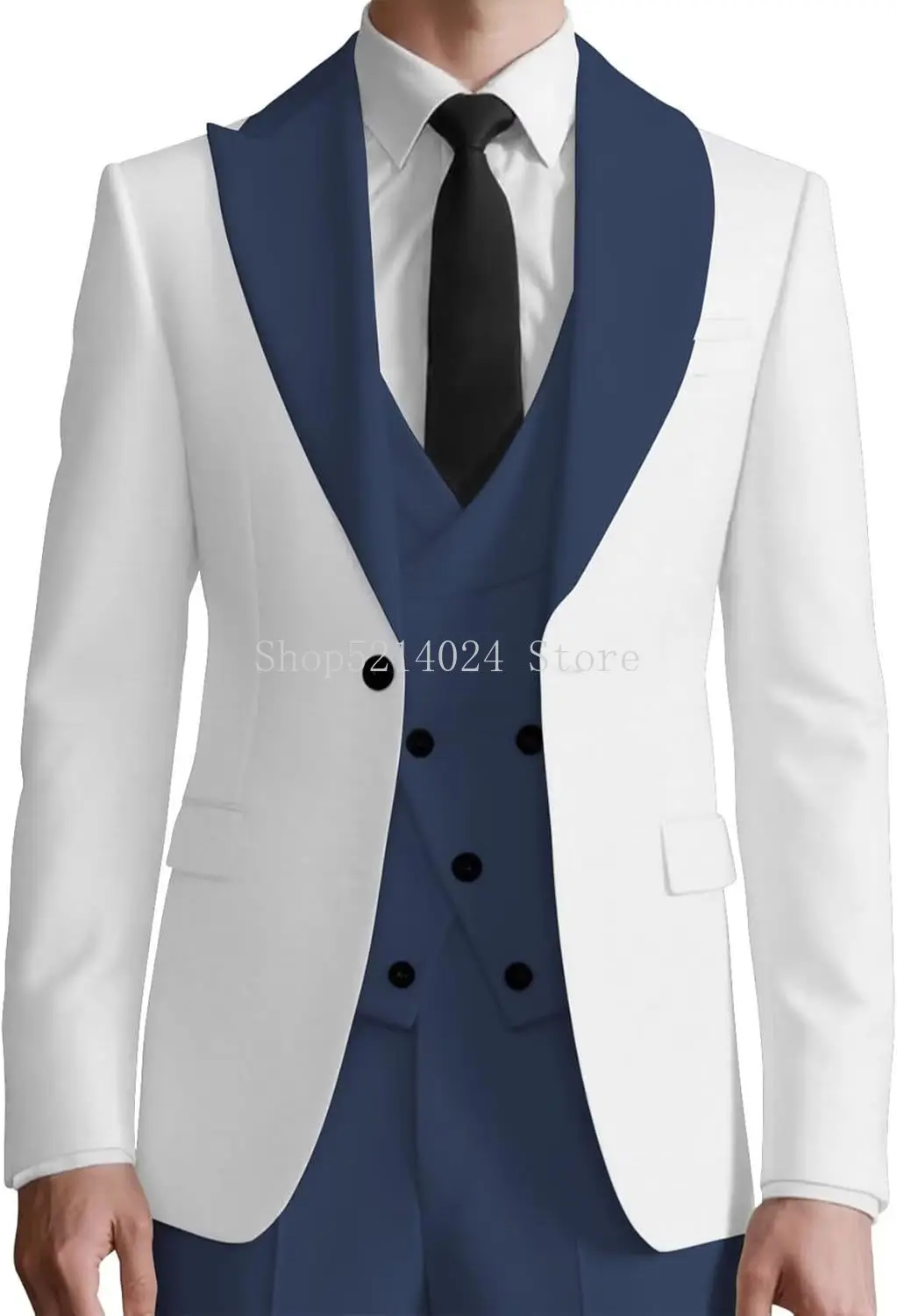 

3 Piece Mens Suit Slim Fit Suit for Men Tuxedo for Wedding for Men Formal Suits Set Business