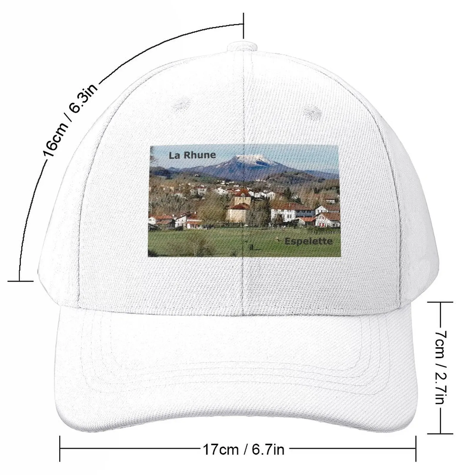 La Rhune and the Village of Espelette Baseball Cap Hat Man For The Sun Trucker Hat Hats Woman Men's