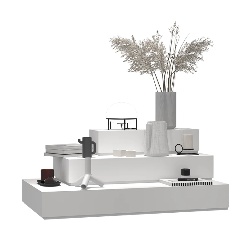 

Clothing store shoes and bags display props Zhongdao high and low display platform