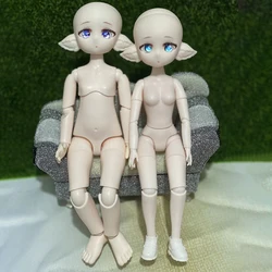 Make-up Elf Puppe Offene Kopf 1/6 Bjd Puppe Puppe Make-Up Kopf oder Ganze Puppe 24cm Puppe DIY Handgemachten Puppen kinder Spielzeug Mädchen Puppe