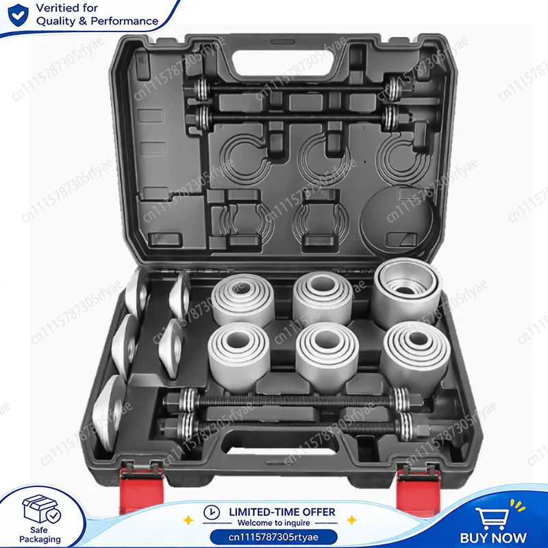 36PCS Universal Bushing Removal Installation Tool Kit Rubber Sleeve Replacement Tool Lower Control Arm Bushing Disassembly Set
