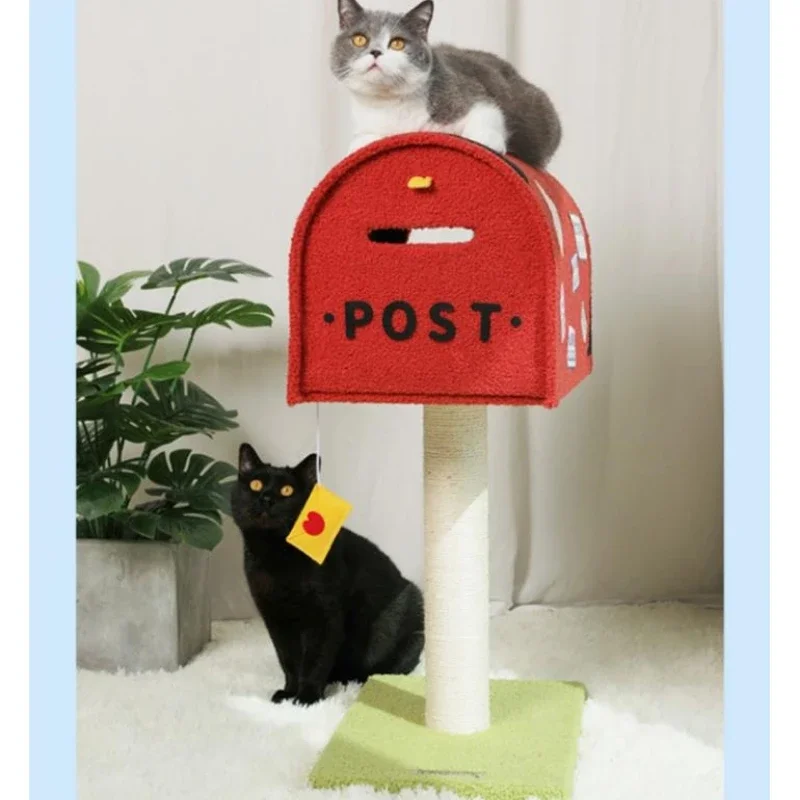 Mailbox cat climbing frame small household cat nest integrated small cat grinding claw toy