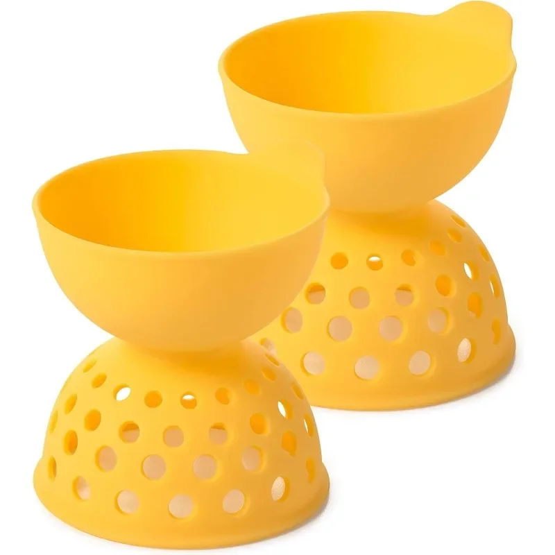 Good Grips Silicone Egg Poachers (Set of 2),Yellow