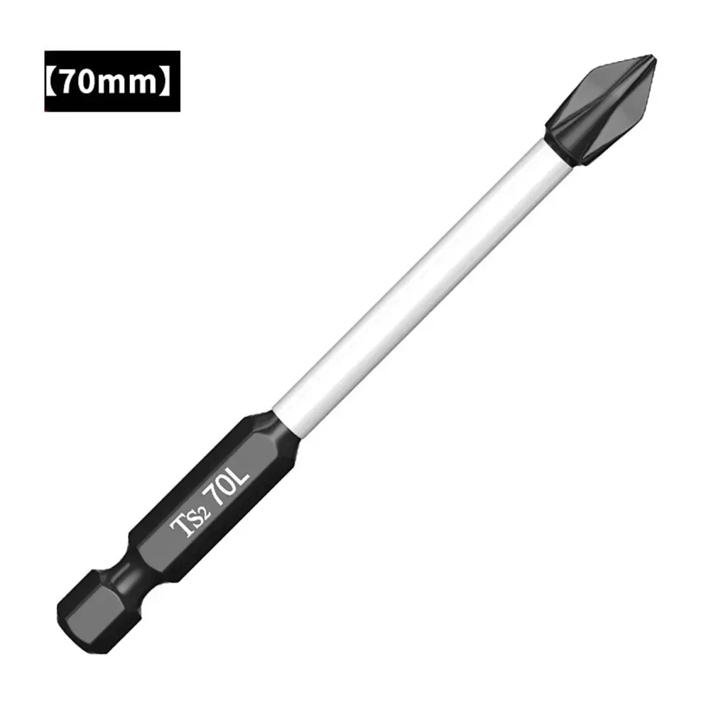 1pc Electric Screwdriver Bit Magnetic Batch Head PH2 Cross Anti Slip Bits High Hardness Hand Drill Bit 25 50 65 70 90 150mm