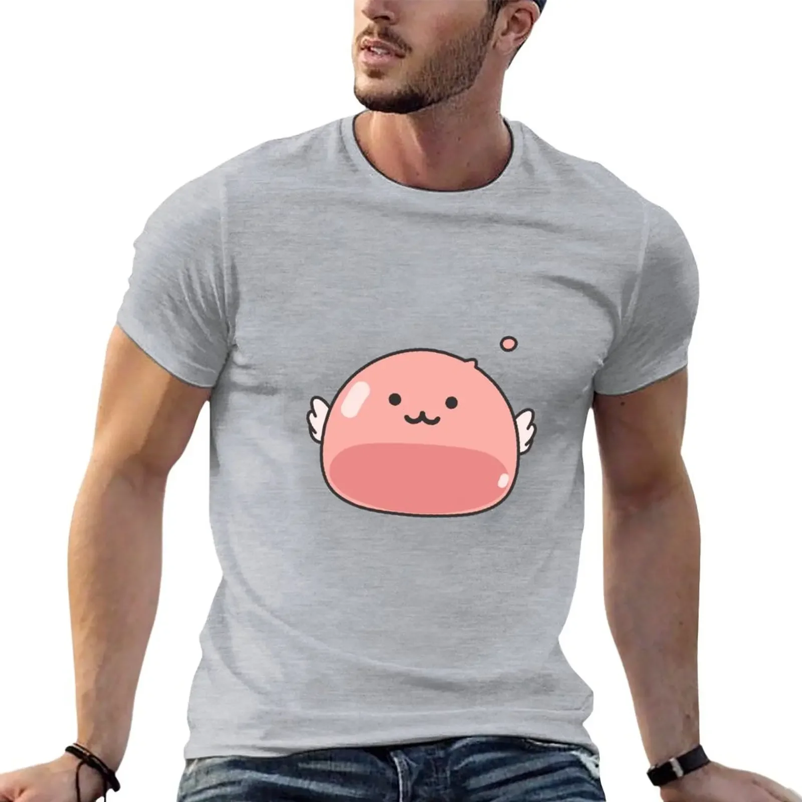 Cute Slime T-Shirt oversized sublime plus size tops tees plain black t shirts men