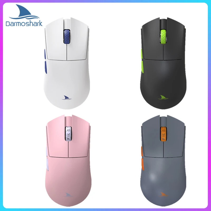 

Darmoshark M3SPro Wireless Bluetooth Esports Gaming Tri-Modal Mouse PAM3395 Sensor N52840 26000 DPI Macro Driver For Computer PC