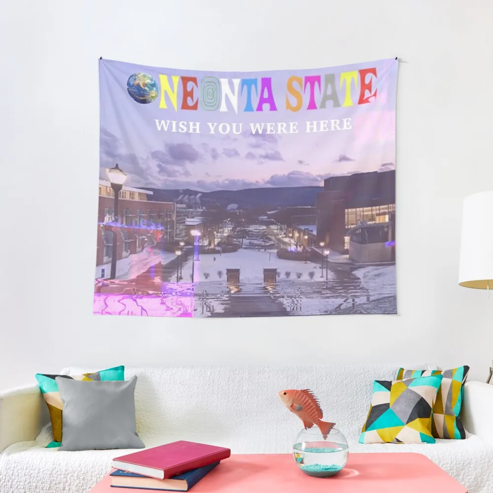 

Oneonta state wish you were here Astroworld oney suny Tapestry Room Aesthetic Bathroom Decor Living Room Decoration Tapestry