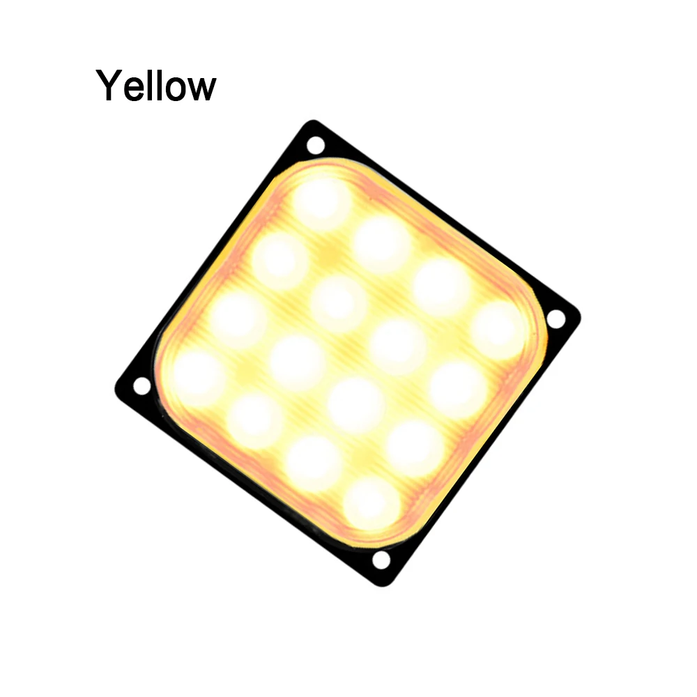 Car Strobe Warning Light Emergency Side Marker Lamp suitable for all DC 12V-24V cars Parking Light Car Square LED Flashing Light