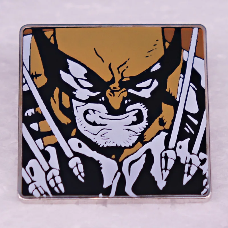 Marvel Movies X-Men Wolverine Enamel Pins Cartoon Metal Brooch Badge Fashion Jewellery Backpack Accessory Gifts