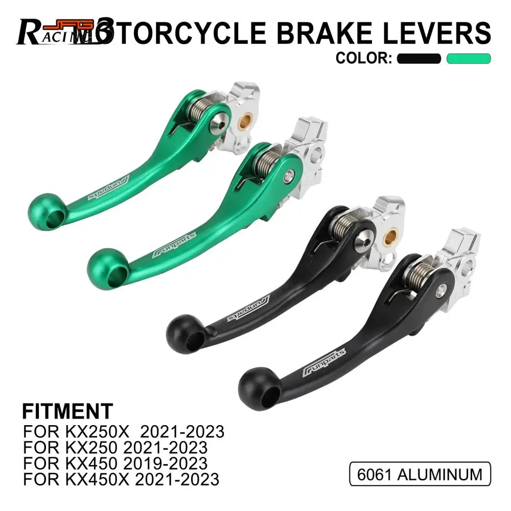 

Funparts Brake Lever Clutch Lever Motorcycle Accessories For Kawasaki KX250X KX250 KX450 KX450X 2021-2023 Aluminum Dirt Bike