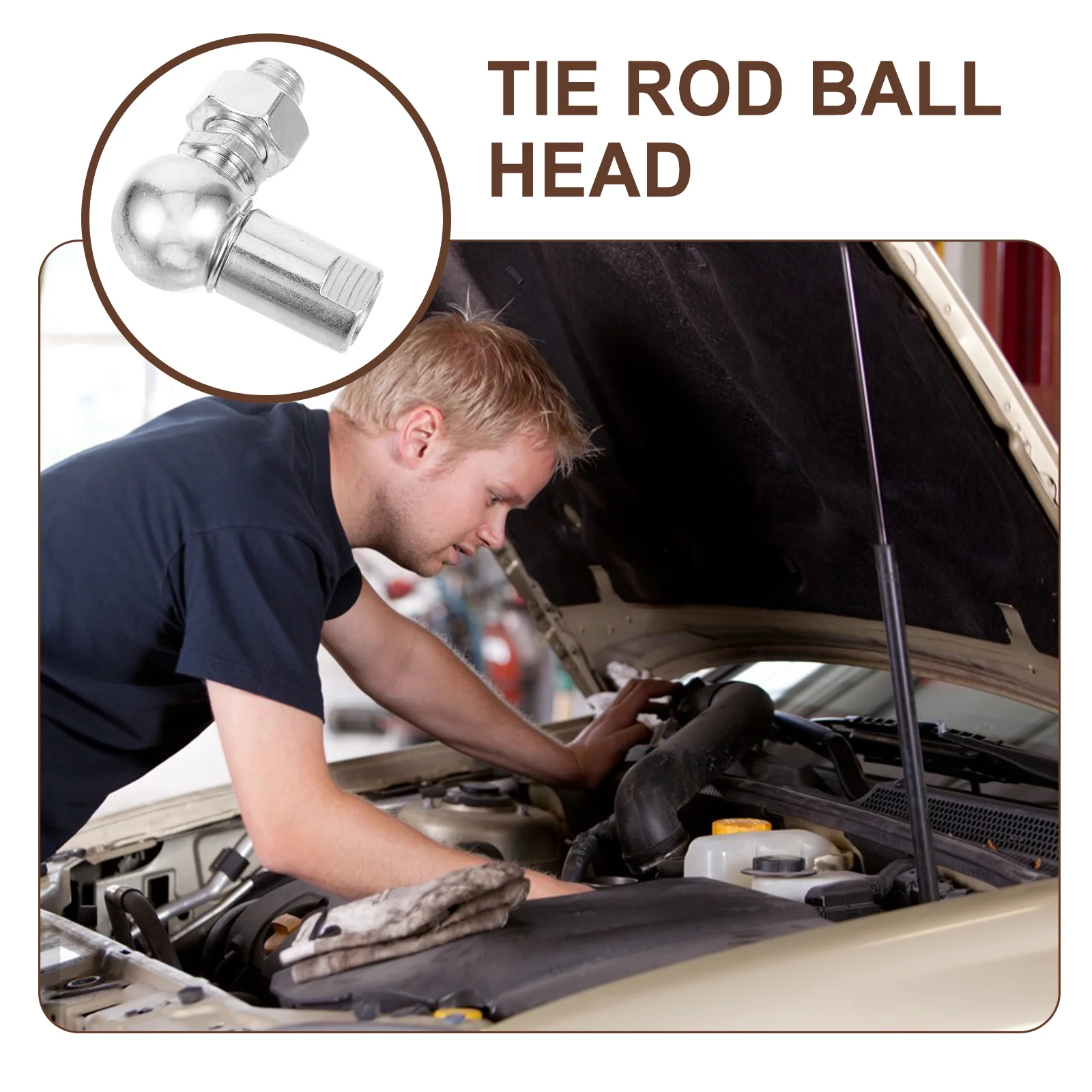 

Шарнирный наконечник рулевой тяги из углеродистой стали, гладкий, прецизионный, для автомобилей и квадроциклов, крепление шаровой головки рулевой тяги