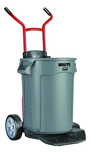 Rubbermaid Brute Construção e Paisagem Dolly, Red Heavy Duty Dolly com Rodas, Produtos Comerciais, 250-Pound Capacidade