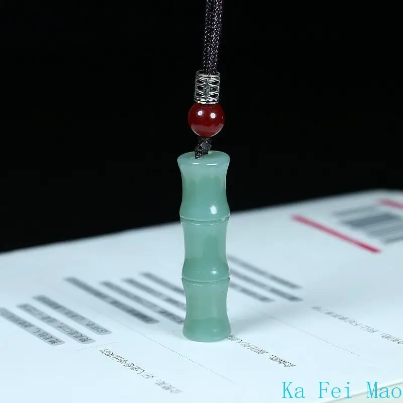 New Arrival Step-by-Step Promotion Pendant Hotan Jade Greenish-Blue Gourd Necklac Fashionable Personalized Jewelry Gift 3