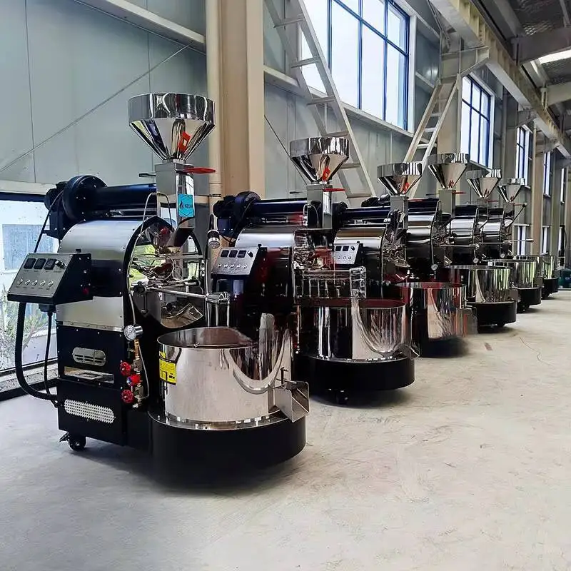 15Kg 20Kg Shop Use Stainless Steel Drum Coffee Bean Roaster/Tostadora De Caf 5Kg 6Kg 12Kg Factory Direct Sale