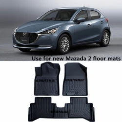 Use for new Mazda 2 custom car floor mats All-Weather TPE car Floor mats Mazda 2 waterproof car floor mats mazda 2 floor mats