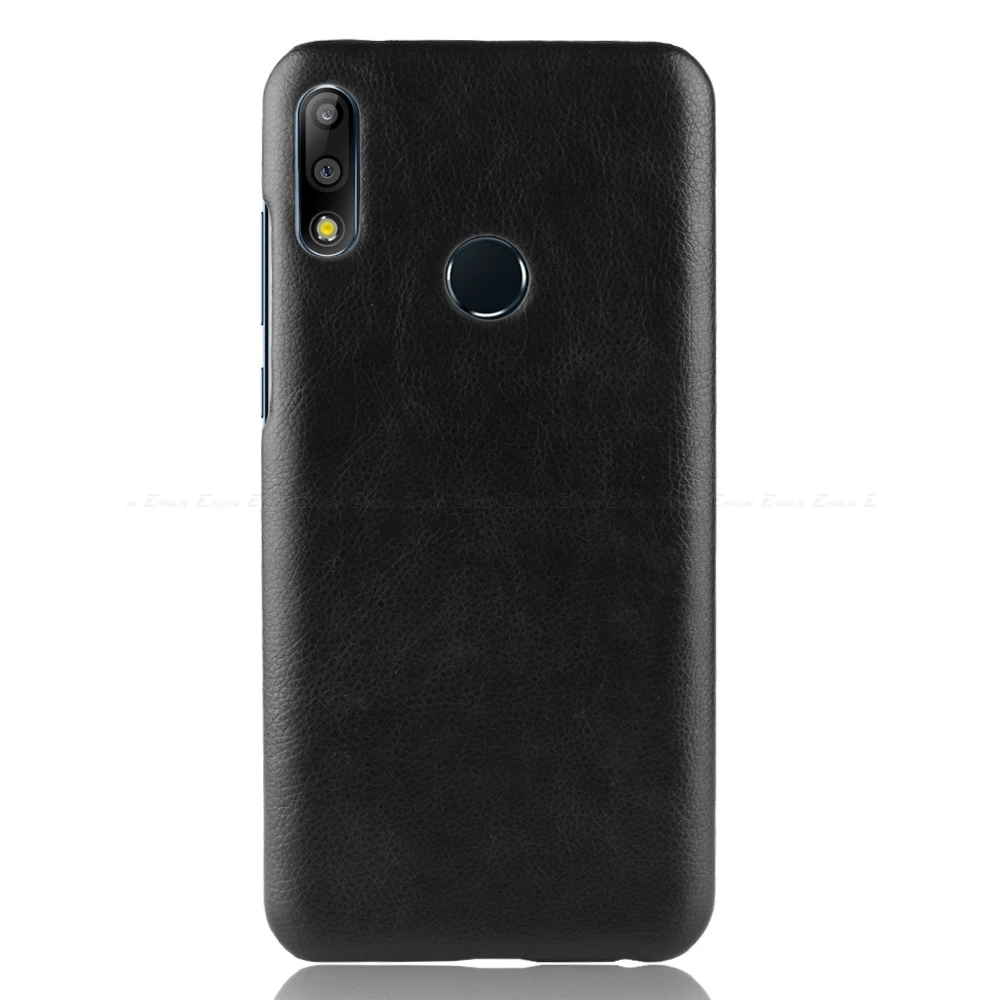 Litchi Leather Hard PC Phone Case For Asus ZenFone Max Pro M1 M2 ZB630KL ZB631KL ZB633KL ZB602KL Ultra Thin PU Cases Back Cover