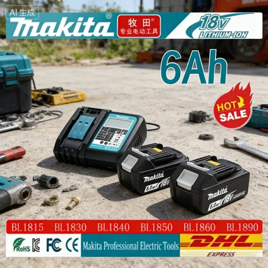 

Оригинальный литиевый аккумулятор Makita 18В 3Ач (3000мАч) BL1830B BL1850B BL1850 BL1840 BL1860 BL1815 для замены